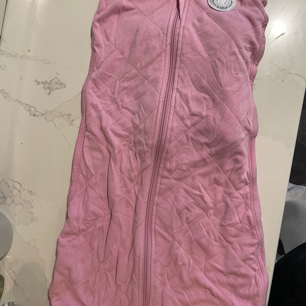 Pink dreamland Quilted weighted Swaddle sleep sack
